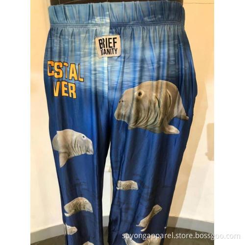 OEM Men's Positioned Printing Pajama Pants